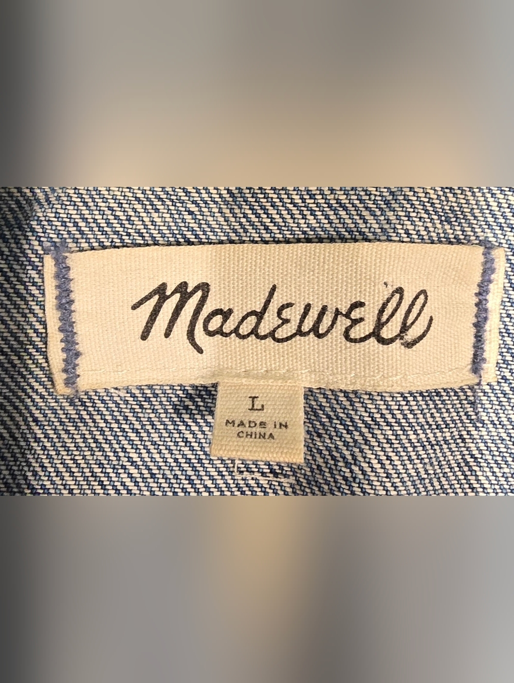 Madewell Womens Denim Jacket Size Large - Picture 2 of 7